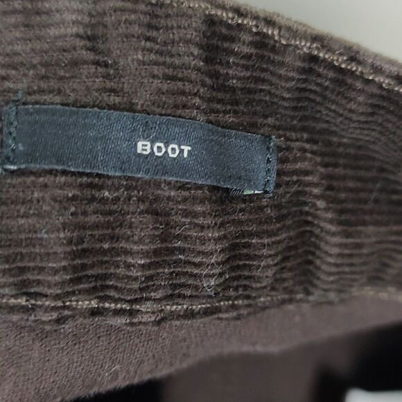 Talbot's Brown Corduroy Boot Cut Trouser Pants Size 10 - Picture 7 of 11